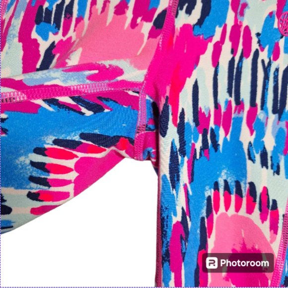 Lilly Pulitzer Luxletic Bodycon Athletic Cutout Leggings Size XS - Picture 4 of 12